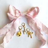 Pink Ribbon Sneaker Charm Set by Leo + Lee