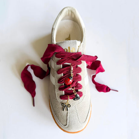 Ladybug Sneaker Charm Set– Red Bow by Leo + Lee
