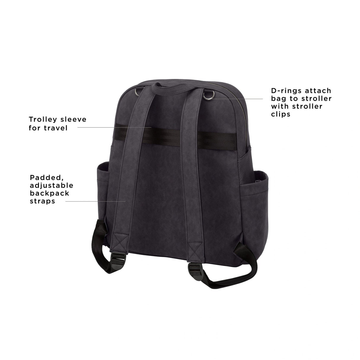 Sync Backpack in Carbon Cable Stitch by Petunia Pickle Bottom