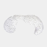 Total Body Pregnancy Pillow with Removable Pillow Cover- Gray Scattered Leaves by Boppy