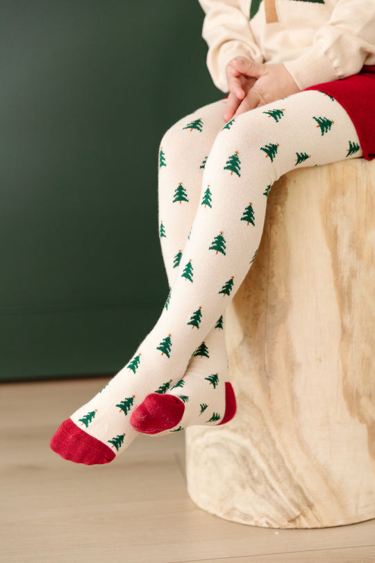 Noble Trees Knit Tights by Little Stocking Co.