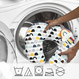 tummy time prop in black and white rainbow by boppy