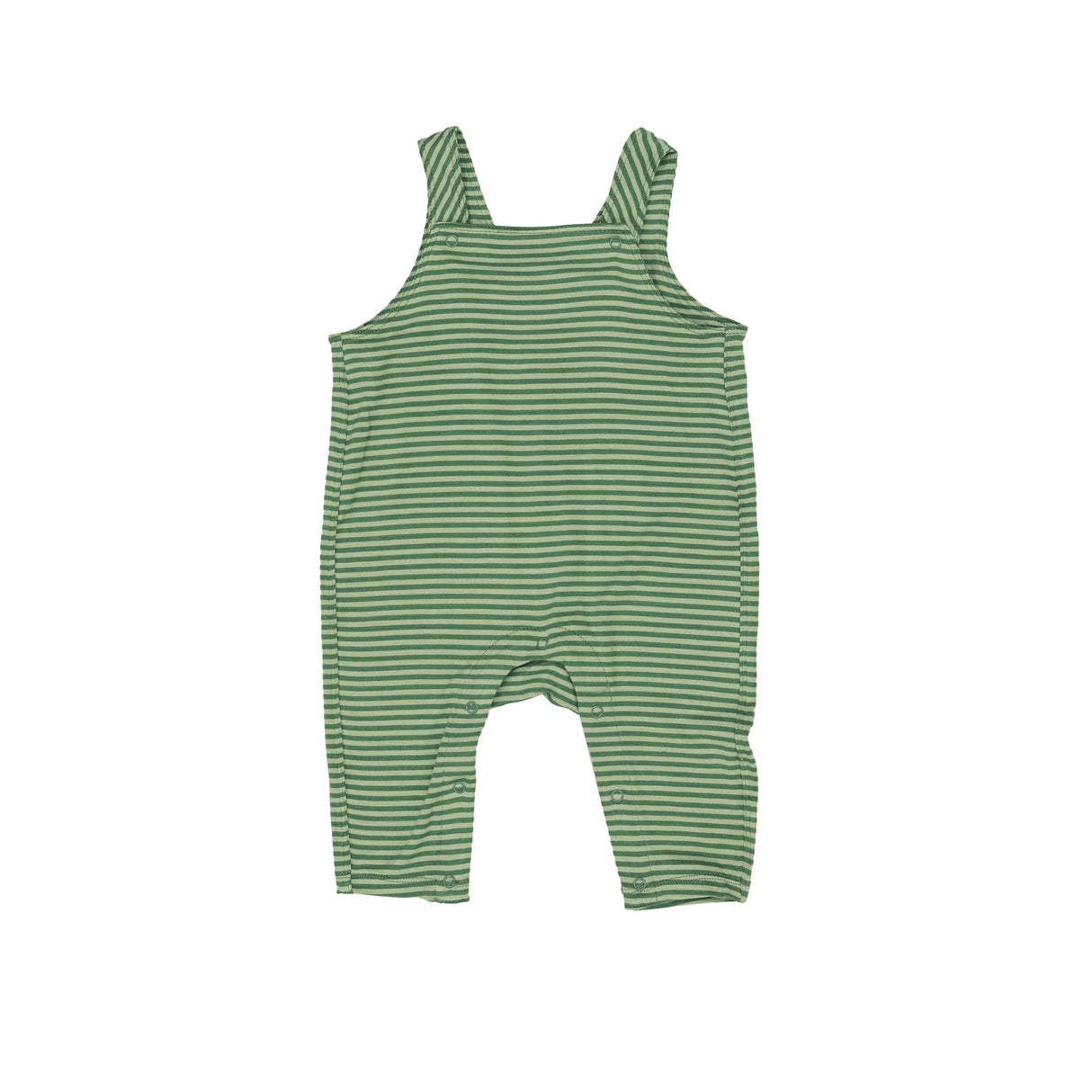 Overalls in Green Stripe by Angel Dear