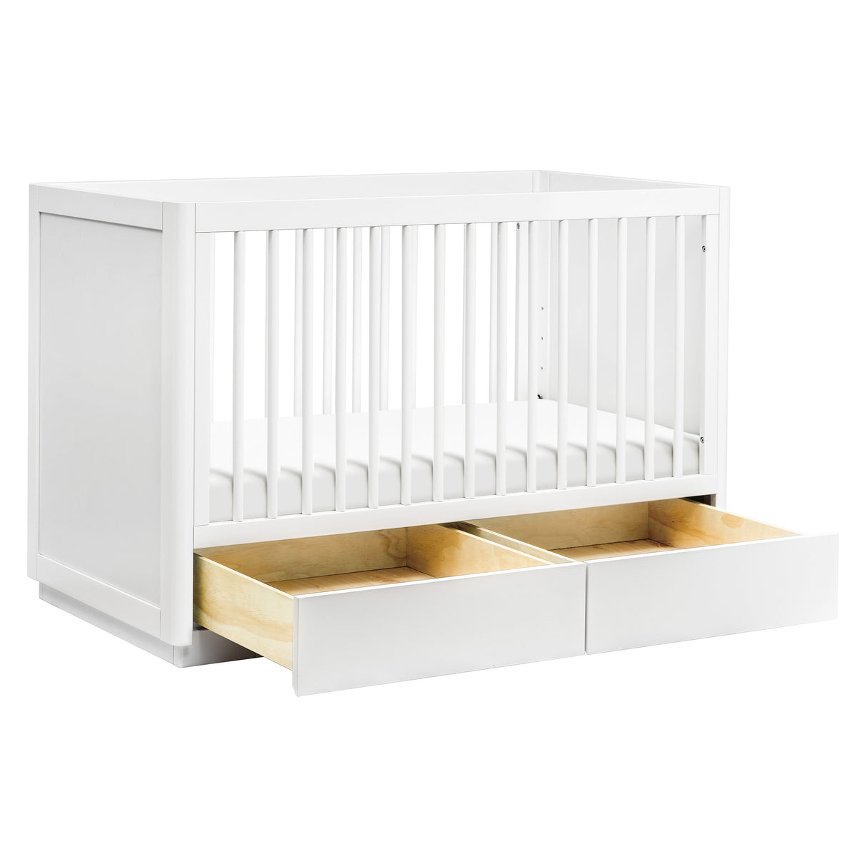 Babyletto Bento 3-in-1 Convertible Storage Crib with Toddler Bed Conversion Kit