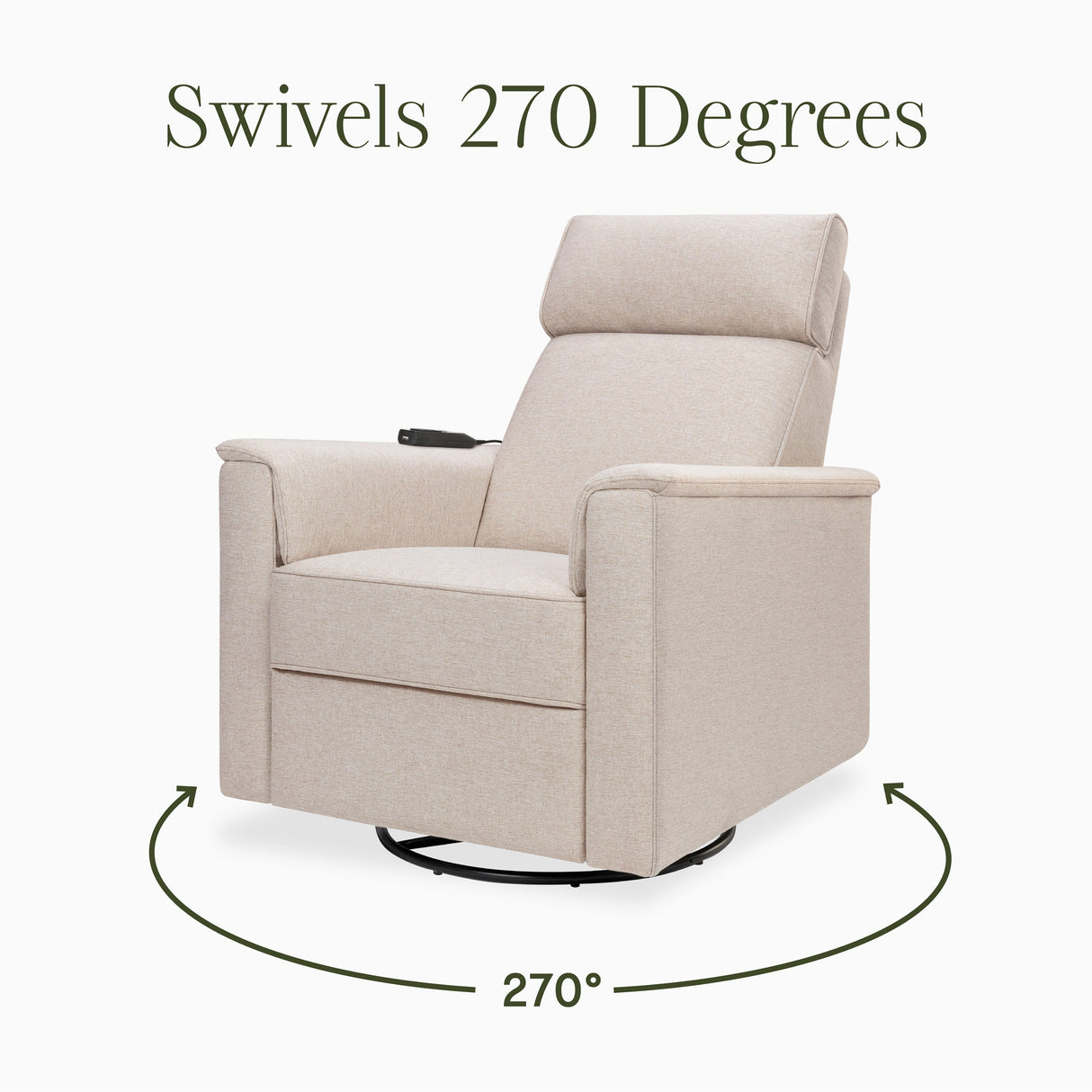 Namesake Willa Deluxe Power Recliner and Swivel Glider with Heat & Massage
