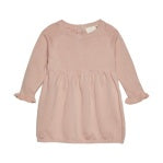 Knit Long Sleeve Dress in Misty Rose by Fixoni