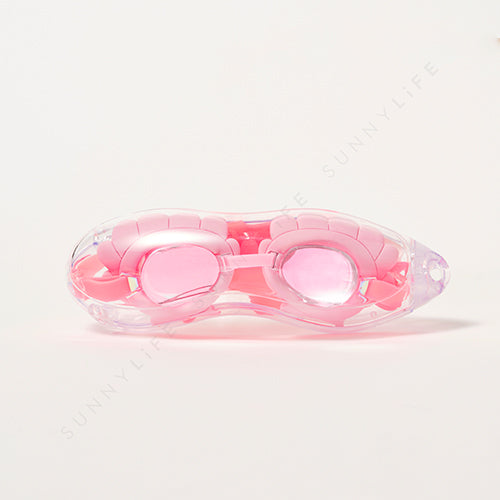 Melody the Mermaid Mini Swim Goggles Neon Strawberry by SUNNYLiFE