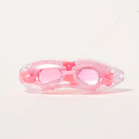 Melody the Mermaid Mini Swim Goggles Neon Strawberry by SUNNYLiFE