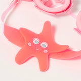 Melody the Mermaid Mini Swim Goggles Neon Strawberry by SUNNYLiFE