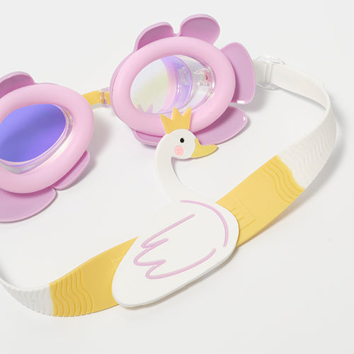 Kids Swim Goggles Princess Swan Multi by SUNNYLiFE