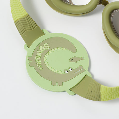 Kids Swim Goggles Cookie the Croc Khaki by SUNNYLiFE