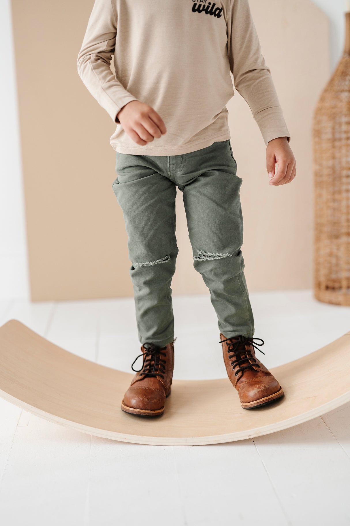 Demin Jeans - Olive by babysprouts
