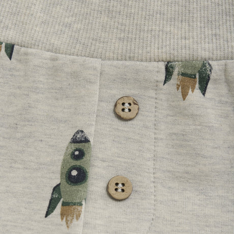 Aop Grey Sweatpant by Minymo