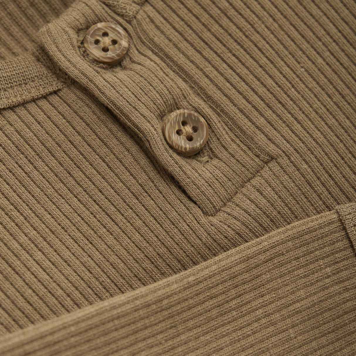 Long Sleeve Rib Bodysuit - Tiger's Eye by Minymo