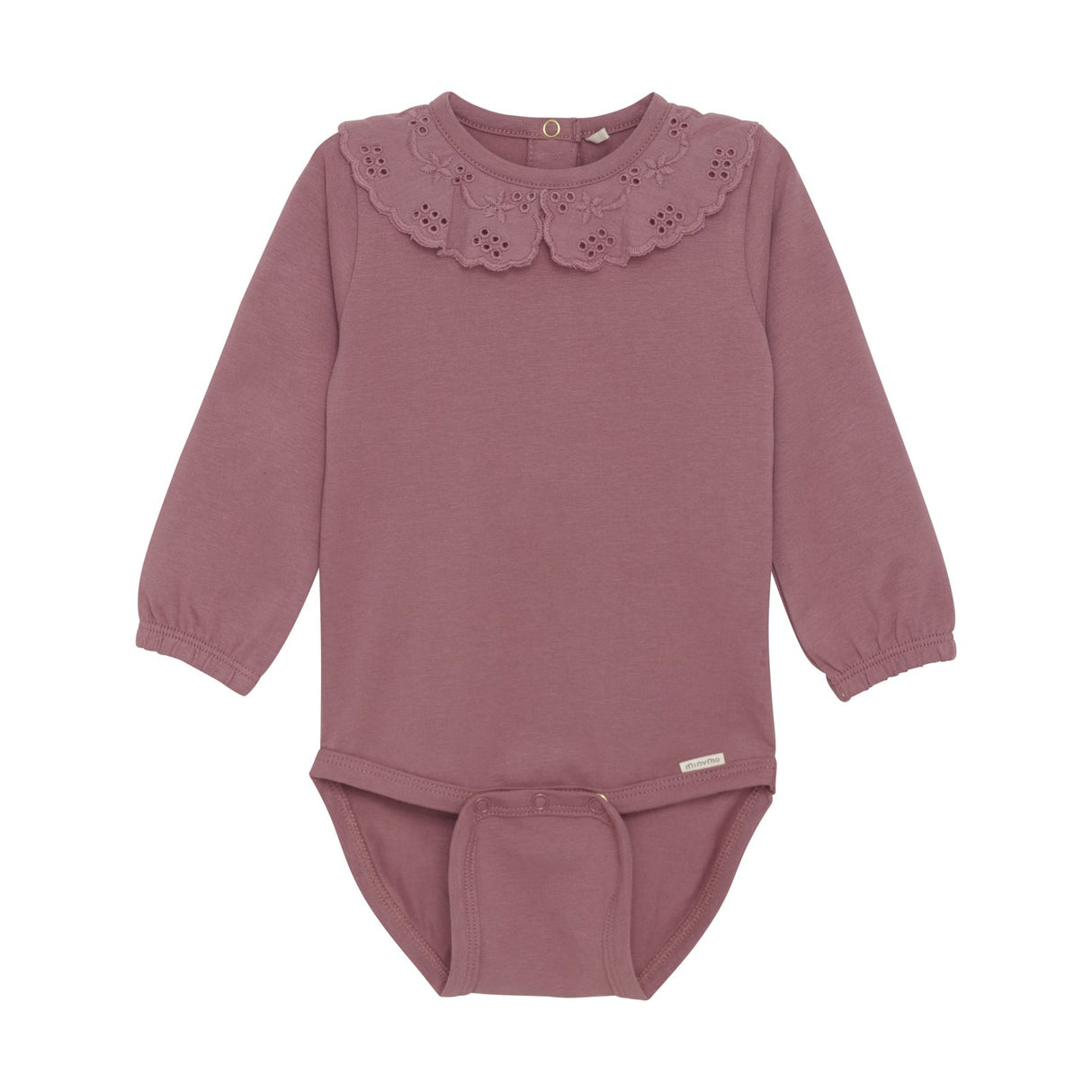Collared Bodysuit - Deco Rose by Minymo