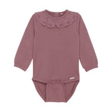 Collared Bodysuit - Deco Rose by Minymo