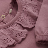 Collared Bodysuit - Deco Rose by Minymo