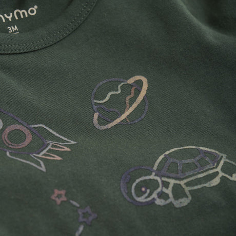 Long Sleeve Bodysuit - Jungle Green by Minymo