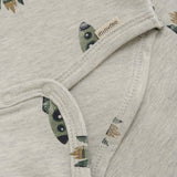 Aop Sweat Bodysuit - Grey Melange by Minymo