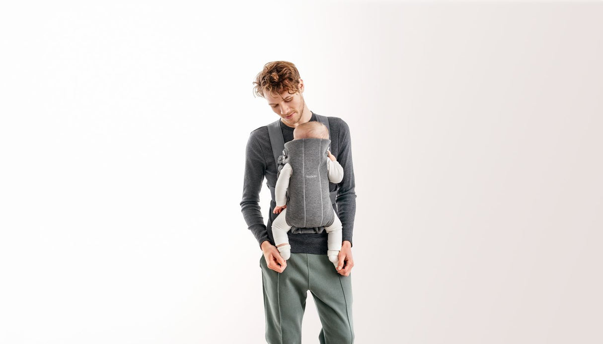 Baby Carrier Mini - 3D Jersey in Dark Gray by BabyBjorn
