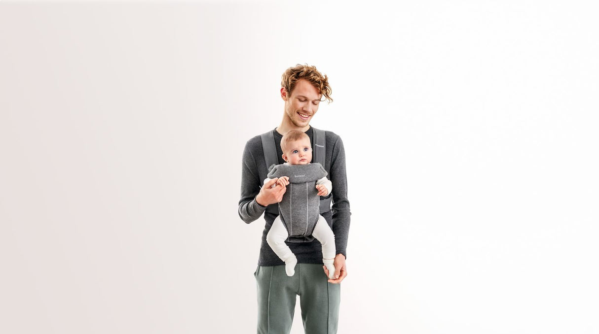 Baby Carrier Mini - 3D Jersey in Dark Gray by BabyBjorn