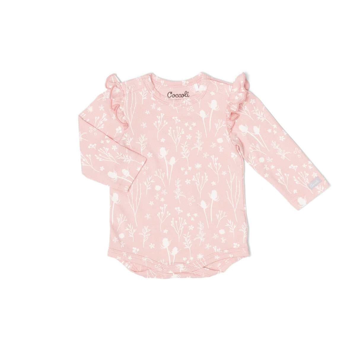 Pink Plants Romper by Coccoli