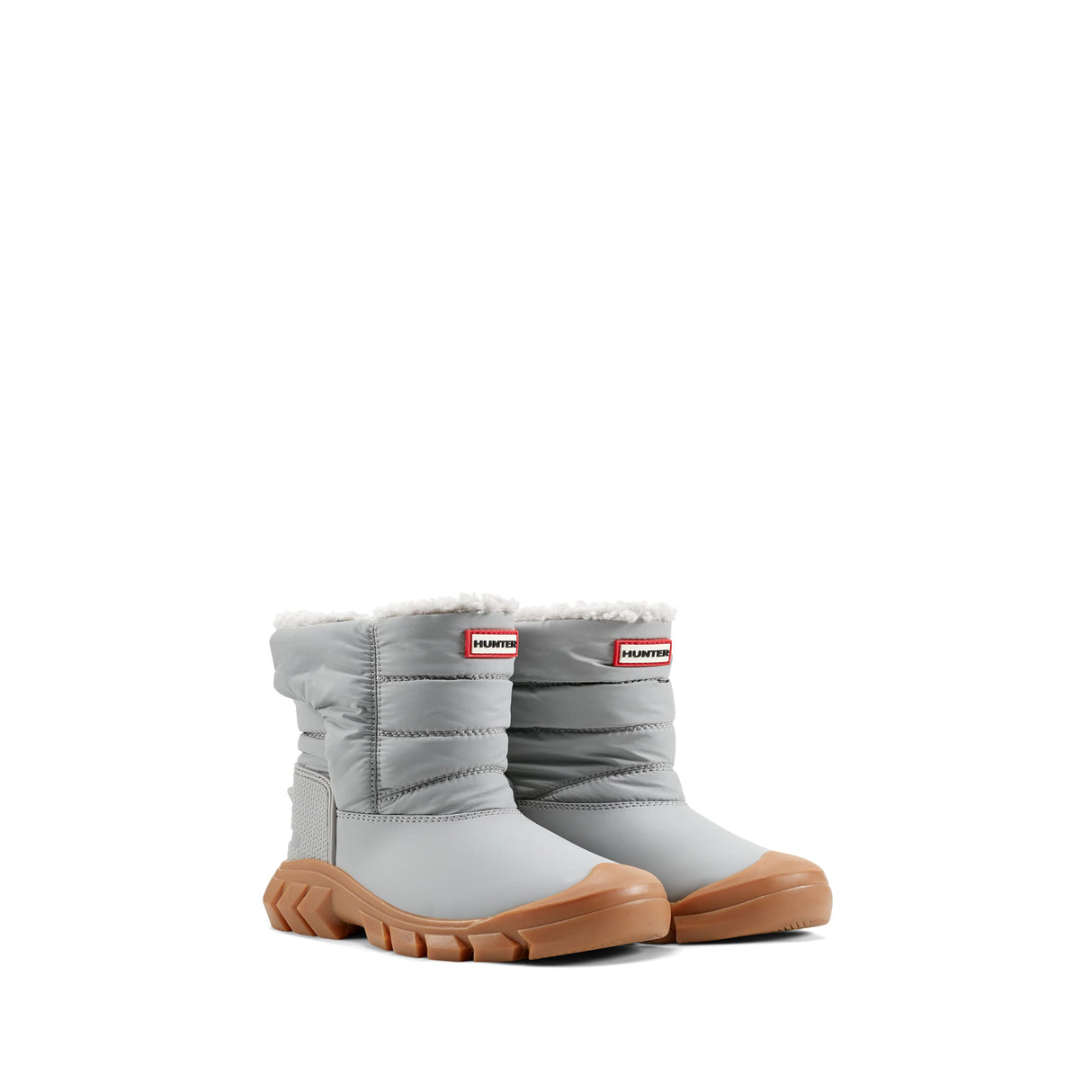 Little Kids Insulated Snow Boots - Light Grey by Hunter Boots