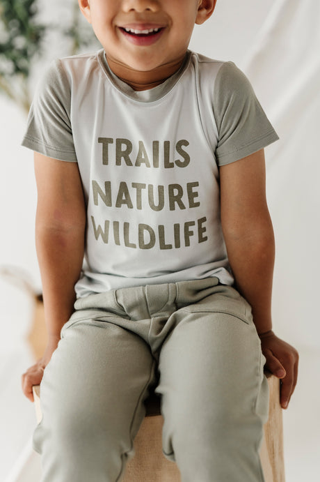 Colorblock Tee - Trails Nature Wildlife by babysprouts
