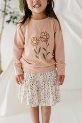 Raglan Sweatshirt - Hand-Drawn Daisy by babysprouts