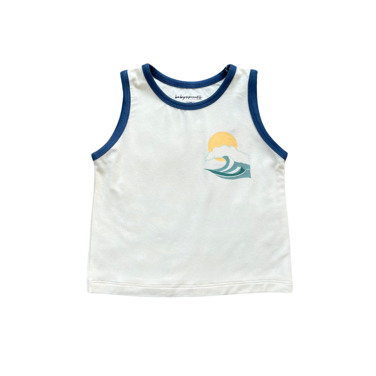 Boy's Tank Top- Happiness Comes in Waves by Babysprouts