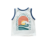Boy's Tank Top- Happiness Comes in Waves by Babysprouts