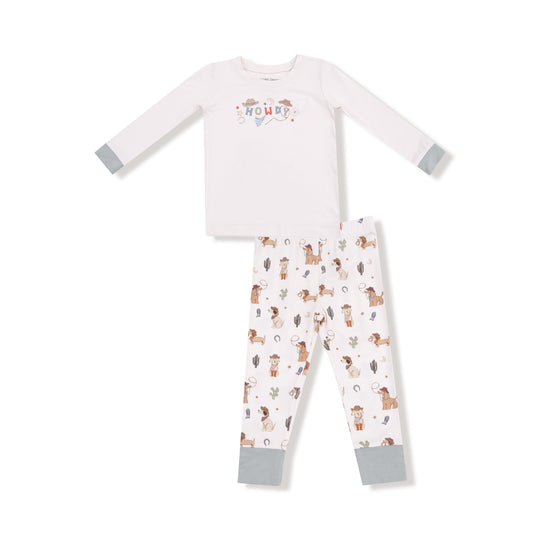 Cowboy Dogs - L/s Loungewear Set by Angel Dear