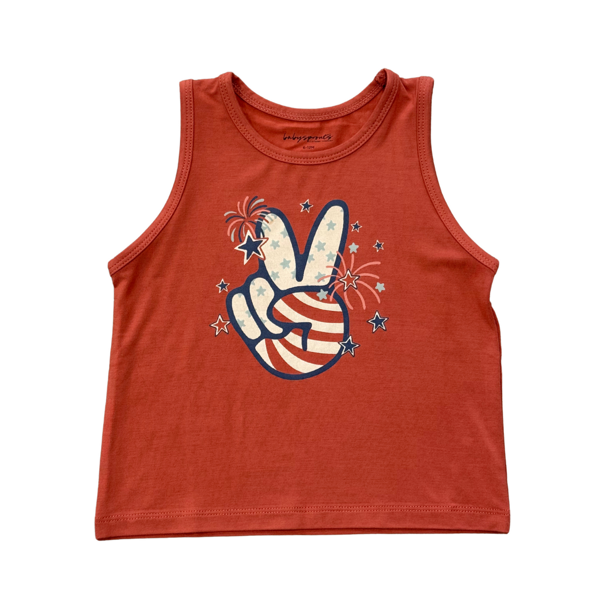 Boy's Tank Top- Peace by Babysprouts