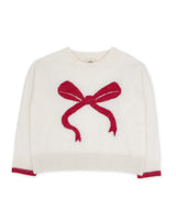 Camille Bow Sweater- Ivory by Feather 4 Arrow