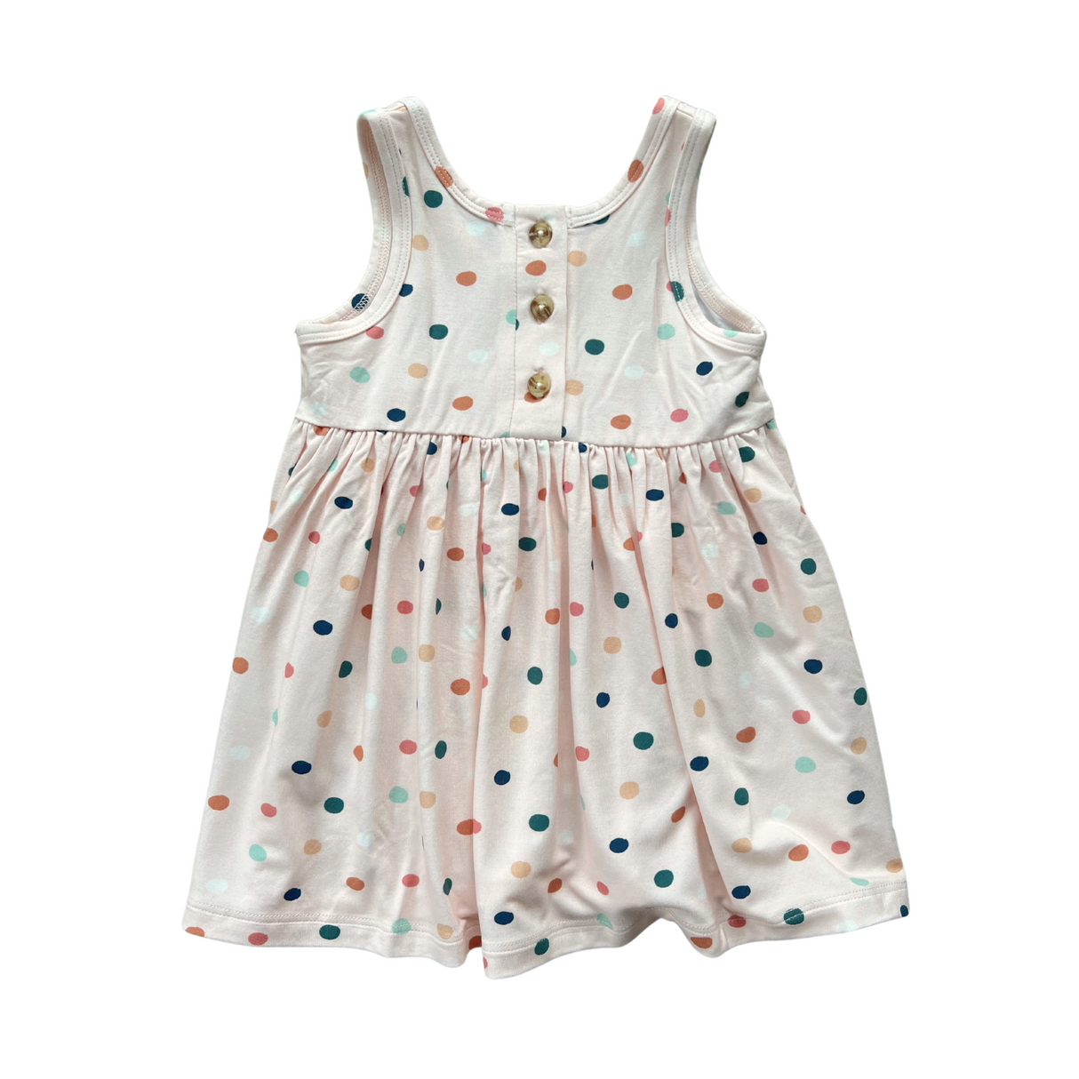 Henley Tank Dress- Summer Polka Dots by Babysprouts