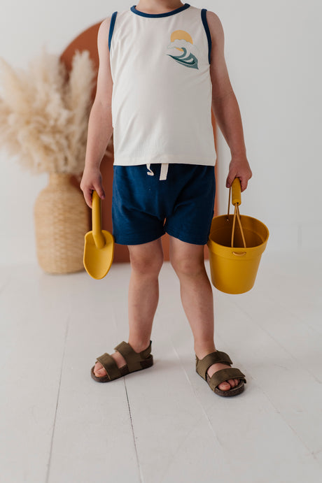 Boy's Harem Shorts- Naval by Babysprouts