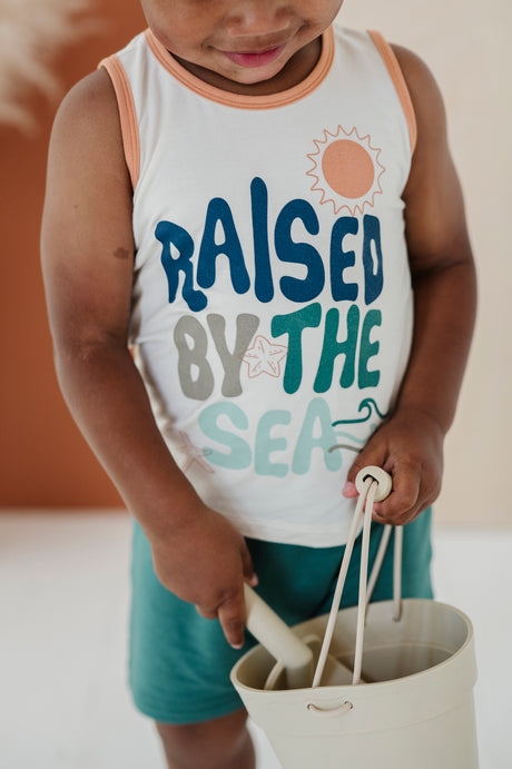 Boy's Tank Top- Raised by the Sea by Babysprouts