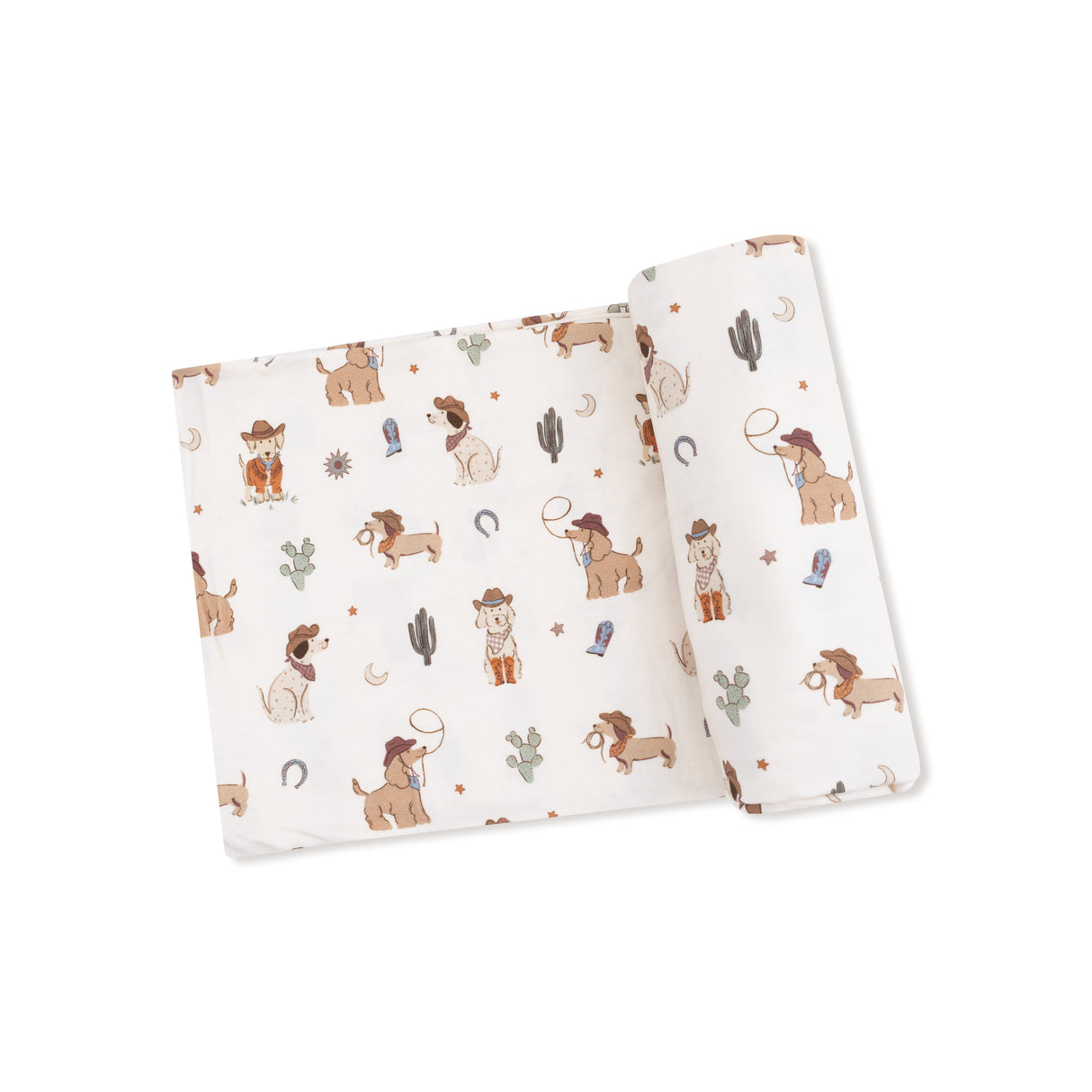 Cowboy Dogs - Swaddle Blanket by Angel Dear
