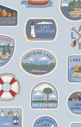 Lake Stickers - L/s Loungewear Set by Angel Dear