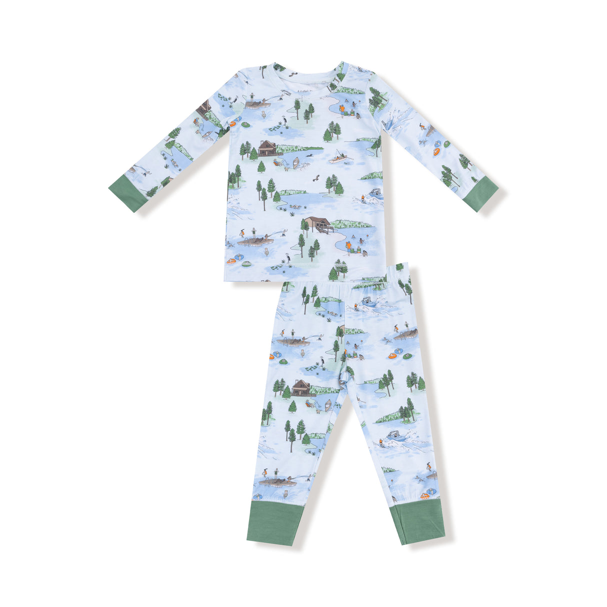 Lake Life - L/s Loungewear Set by Angel Dear