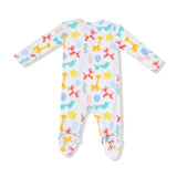 Balloon Animals Blue - 2 Way Zipper Footie by Angel Dear