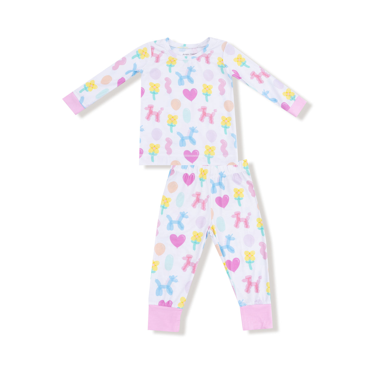 Balloon Animals Pink - L/s Loungewear Set by Angel Dear