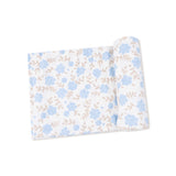 Baby Blue Floral - Swaddle Blanket by Angel Dear