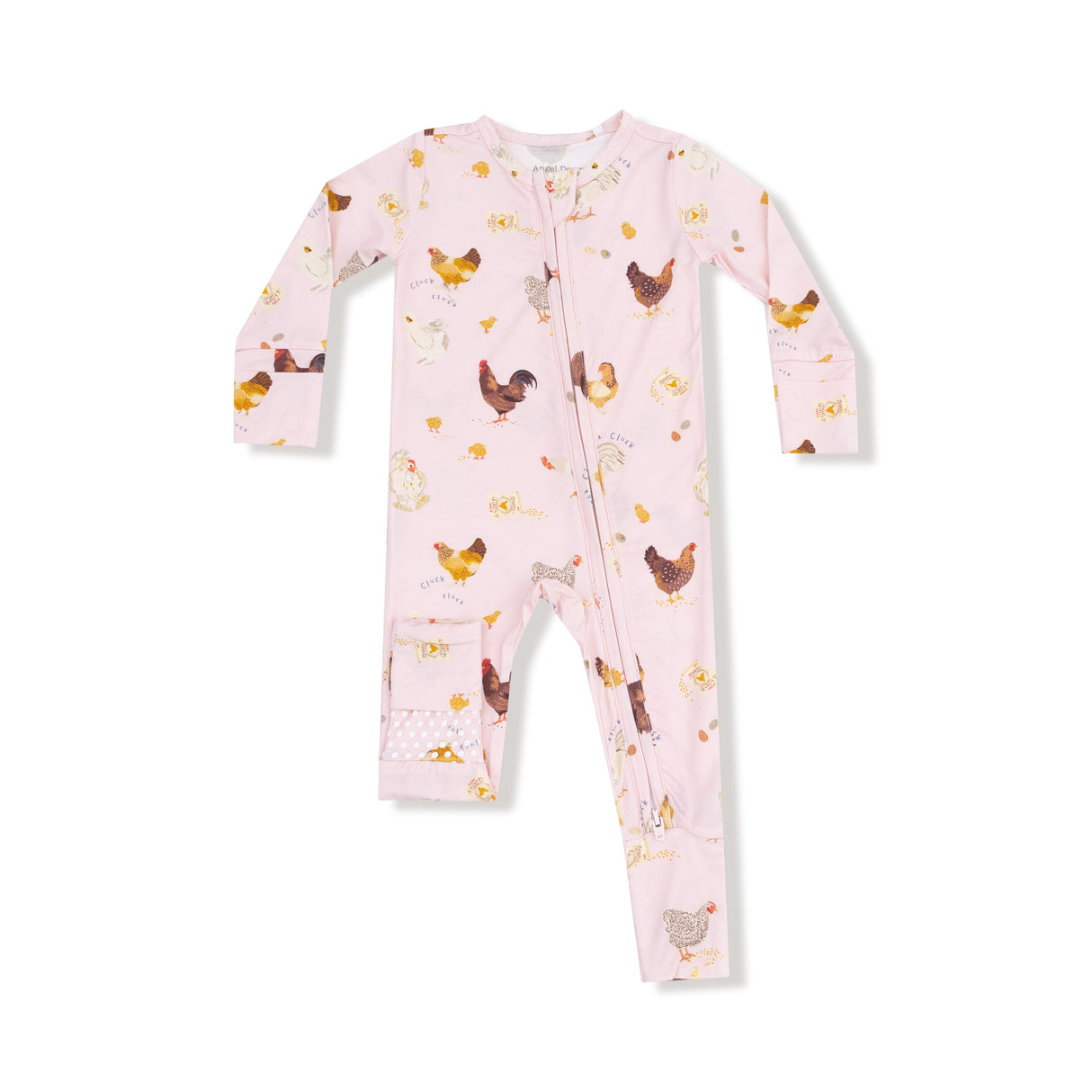 Collector Chickens - Pink - 2 Way Zipper Romper by Angel Dear