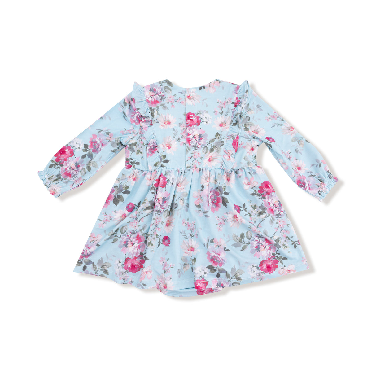 Charlotte Floral - Ruffle L/s Bodysuit Dress by Angel Dear