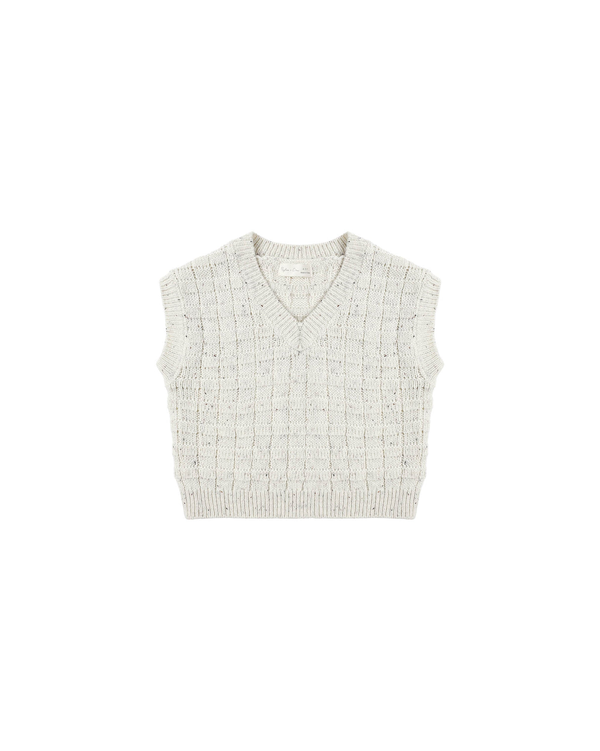 Sweater Vest || Oatmeal Speckle by Rylee + Cru