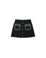 Denver Mini Skirt || Washed Black by Rylee + Cru