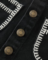 Denver Mini Skirt || Washed Black by Rylee + Cru