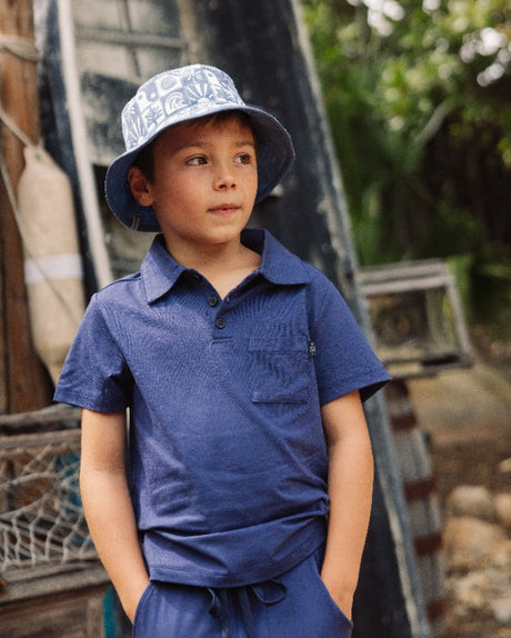 Feel Good Tech Polo- Navy by Feather 4 Arrow