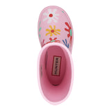 Kids First Classic Rain Boots- Medium Pink Flowers by Hunter Boots